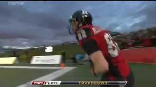 November 7, 2015 - Henry Burris 3 yard touchdown pass to Greg Ellingson