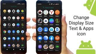 how to change your app size on android || adjust apps and text display size on your phone