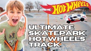 ULTIMATE SKATEPARK HOT WHEELS TRACK | FATHER-SON CHALLENGE