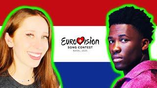 LET'S REACT TO THE NETHERLANDS' SONG FOR EUROVISION 2O25 // CLAUDE "CEST LA VIE"