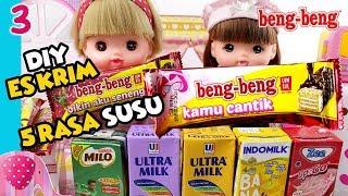 Cooking Time #3 Es Krim Beng Beng 5 Rasa Susu Zee, Indomilk, Ultramilk, Milo - GoDuplo TV