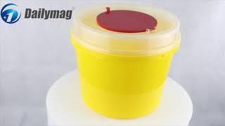 How to use Dailymag DMS-R6 6L medical sharps container