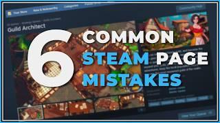 Steam page mistakes that YOU are making