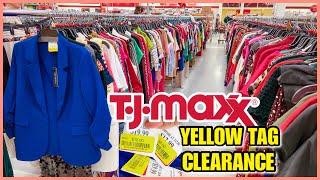 🟡TJ MAXX YELLOW TAG CLEARANCE  BLOUSES FOR LESS | TJMAXX FASHION TOPS | TJMAXX SHOP WITH ME 2024