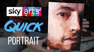 Alla Prima Self-Portrait ⏰ Fast and Effective Oil Painting Technique (Sky Arts Portrait Artist)