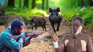 Whoa  Terrifying Forest Encounter: Hunter Battles Bush Pig, Faces Dark Witches Attack! Real Kasongo