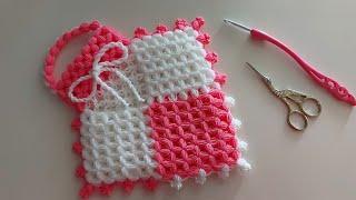 easy crochet shower cloth / easy knitting patterns / crochet cloth / scrubby diy