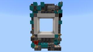 [Tutorial]Best 5x5 Piston Door for Bedrock(3.8s,504Blocks)