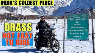 Ride To India's Coldest Place Is Not Easy In December| Ep-03 Kargil To Drass | Winter Ladakh Ride