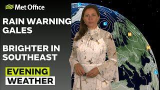 20/08/24 – Pleasant in the south, rainy up north – Evening Weather Forecast UK – Met Office Weather