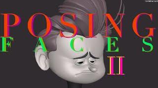 Posing faces with appeal II - Sadness - quick 3d animation tips