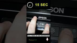 How to RESET Epson Printer after ink REFILL #shorts