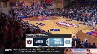 #4 Auburn vs. #12 North Carolina Basketball FULL GAME HD (11/26/2024) (AUBURN AUDIO)