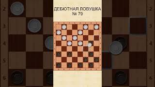 Draughts opening trap 79 / Дебютная ловушка в шашках 79