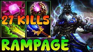 27 Kills + Rampage Zeus 7.37 Mid Lane Meta !! Zeus Dota 2 Guide Tutorial Gameplay Carry Support