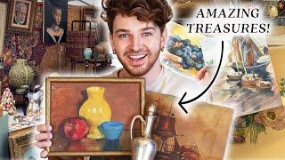 Hunting for Vintage Furniture & Decor at the Flea Market + MASSIVE HAUL!