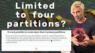 How to create more than 4 partitions in Linux
