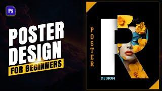 How to Create Letter Poster Design | Poster Design in Photoshop Tutorial