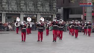 Show  & Marchingband Deltaband tijdens Oranje Bandshow Dordrecht 2024