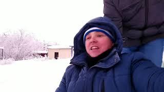 Покатушки на ледянках. 8 января 2020