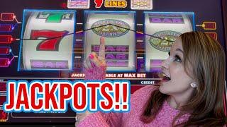 High Limit Double Diamond Slot & Big Bets on Buffalo Triple Power! JACKPOTS!!!