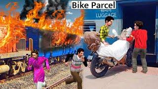 Train Motorcycle Parcel Train Caught Fire Accident Hindi Kahaniya Hindi Moral Stories Hindi Stories