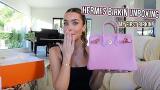 Hermes Birkin 25 unboxing! My first Birkin!!!