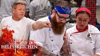 Blue Team TAKE OVER Failing Red Kitchen | Hell's Kitchen