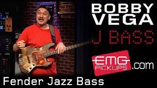 Bobby Vega on Fender Jazz Bass and Acoustic 360 - EMGtv