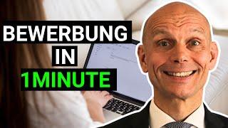 Das perfekte Bewerbungs-Anschreiben in 1 Minute (mit Muster)