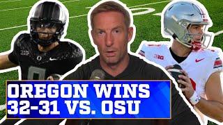 Oregon beats Ohio State 32-31 in an instant classic | Joel Klatt Show