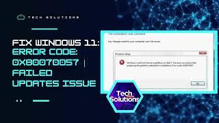 [HOW TO FIX] Error Code: 0x80070057 on Windows 11