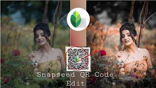 snapseed QR code photo editing tutorial. how to use QR code in snapseed app