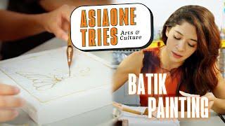 Outlining the charm of batik painting with Munah | AsiaOne Tries: Arts & Culture