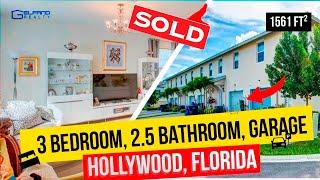 New condition 3 bedrooms townhouse for LOW PRICE in Hollywood Florida. HILLCREST COUNTRY CLUB. Sold.