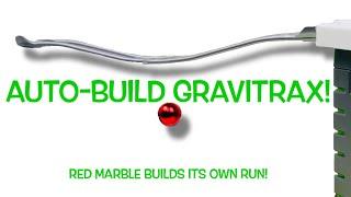 Gravitrax: Auto-build track! Red marble builds it's own marble run, including ️O-rails️ fun!!