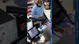 Manhunt ends: Suspect arrested for gas station robbery caught-on-camera