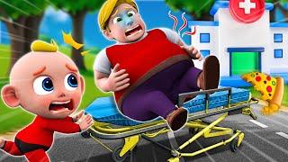 Don't Overeat Song - Healthy Food vs Junk Food | Funny Kids Songs & Nursery Rhymes | Songs for KIDS