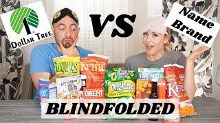 Dollar Tree VS Name Brand Blindfold Taste Test|Megan Navarro