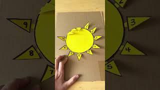 Counting Sun - A hands-on counting activity for preschoolers