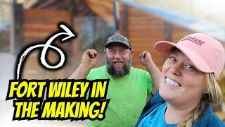 Building Fort Wiley from Scratch – The Pioneer Way #couplebuilds