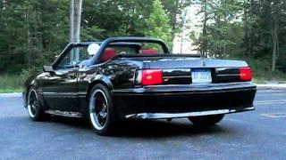 89 FOX BODY MUSTANG CONVERTIBLE 5.0 331CI F-CAM AND FLOWMASTER SUPER 10 MUFFLERS WITH TURN DOWNS.