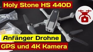 Beste Drohne für Anfänger ? HOLYSTONE HS440D GPS Drohne für Einsteiger mit 4k Kamera & Waypoint