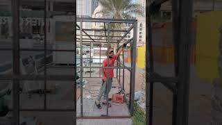 matel shop#dubai  framing with folding accounter #home #