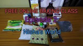 Free Online Baking Class||Episode 2|| Material For Cake Making|| Nisha's World