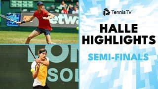 Hurkacz Takes On Zverev; Sinner vs Zhang | Halle 2024 Semi-Final Highlights