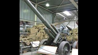 15 cm German Heavy Field Howitzer model 18 artillery gun walk around