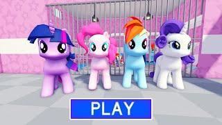 NEW! MY LITTLE PONY'S BARRY'S PRISON RUN! (SCARY OBBY) - Full Gameplay - No Commentary #roblox