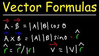 Vector Formulas - Physics