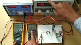 Experiment to plot V-I Characteristics of SCR (Thyristor)